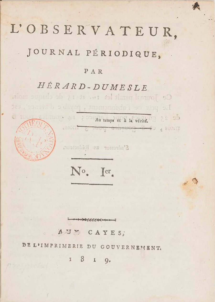 L’Observateur 1er No