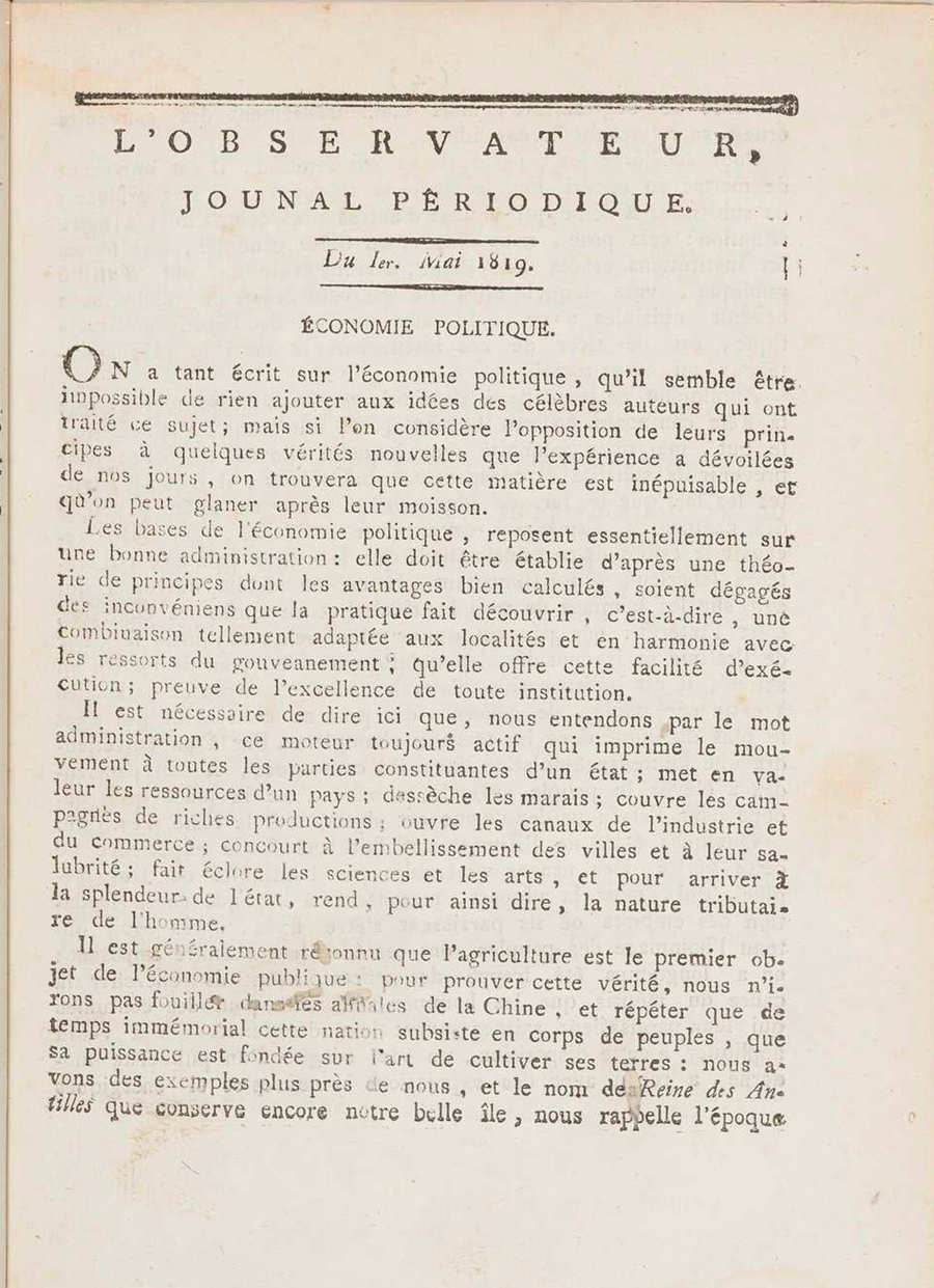 L’Observateur 1mai1819M